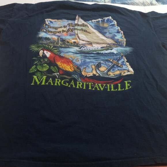 Margaritaville Jimmy Buffet Mens Large Graphic T-shirt  Cancun Mexico Parrot - Picture 1 of 5